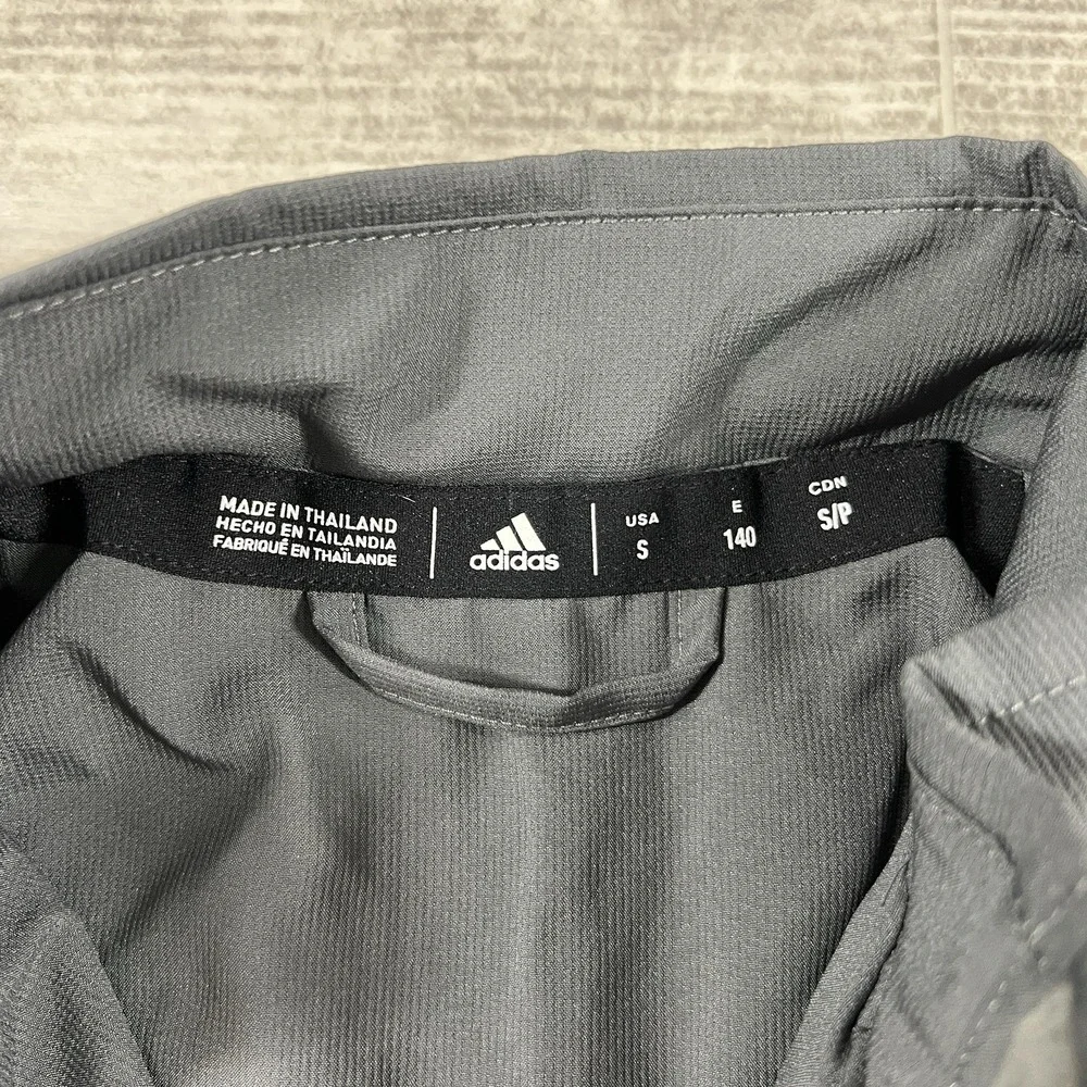 Adidas Youth Rink Suit Full Zip Lightweight Track Jacket GF8194 Gray Kids Size S